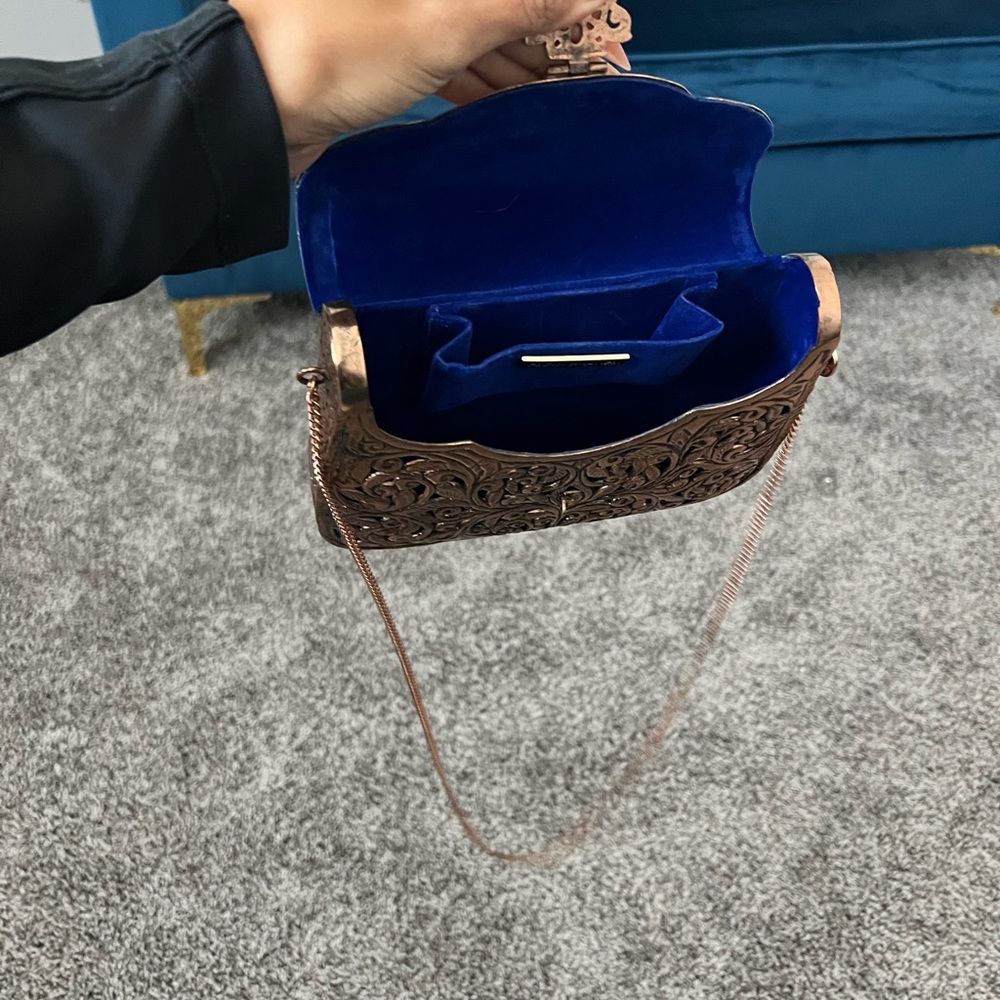 From St Xavier metal rose gold purse new - Picture 5 of 7